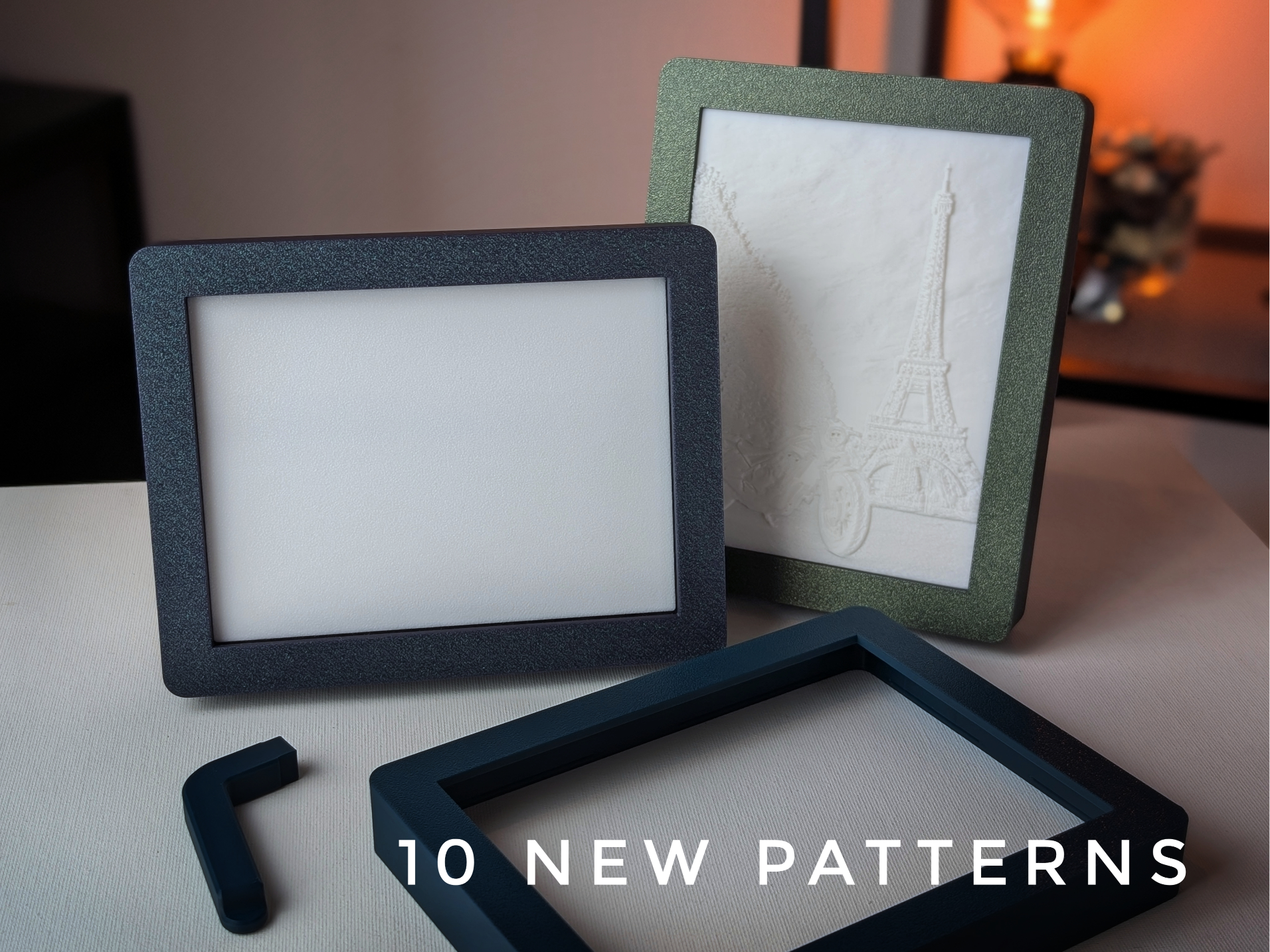 Lithophane Frame for Bambu LED - CMYK / B&W