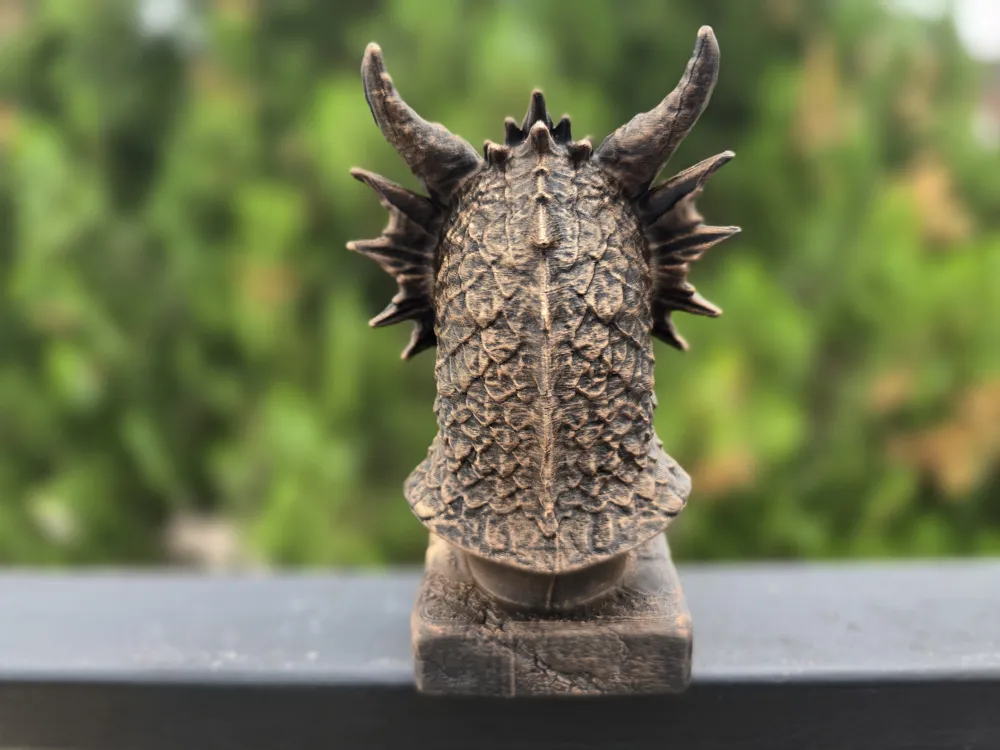 ICE DRAGON BUST - Free 3D Print Model - MakerWorld