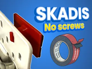 IKEA Skadis Wall Mount Without Screws — Use Tape