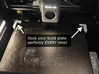 Build Plate Guide PerfectDock for Bambu X/P