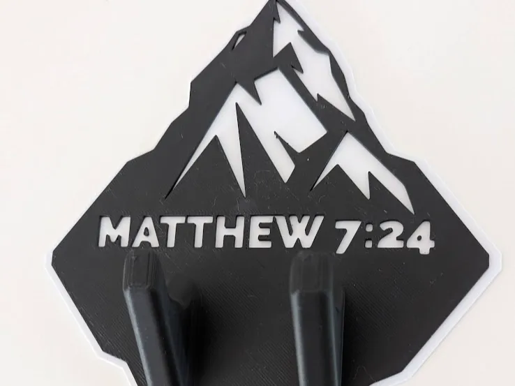 Hammer Hanger / Hook (Matthew 7) "Build on Rock"