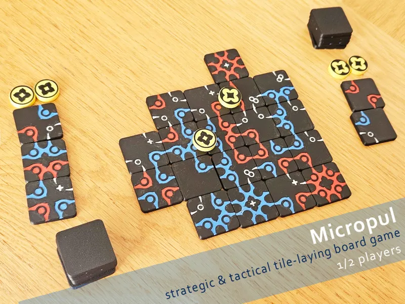 Micropul - solo and two players board game