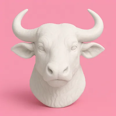 Chinese Zodiac Ox Head Model
