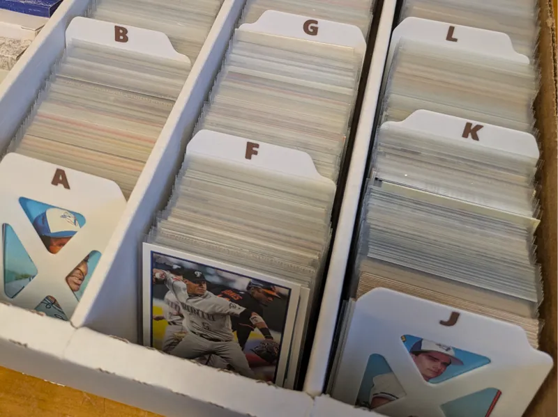 Card Divider With Alphabet Letter Labels