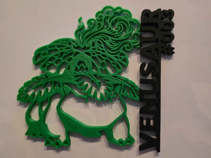 modello silhouette Pokemon Venosaur Arte da parete