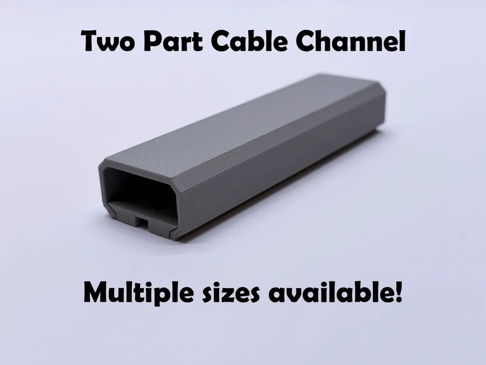 Two Part Cable Channel - Free 3D Print Model - MakerWorld