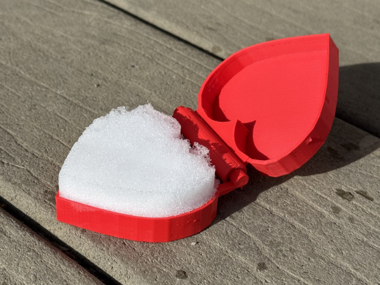 Heart Snowball Maker -  Print-In-Place