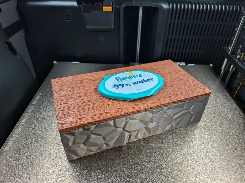 Pampers Feuchttücher Box – Holz & Stein