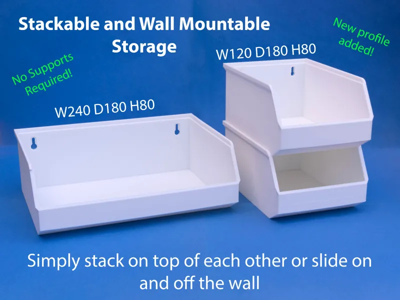 Wall Mountable Stackable Storage