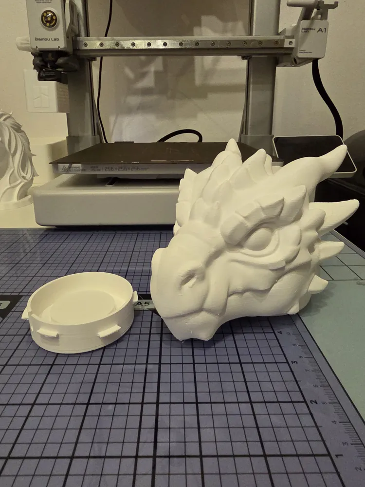 Dragon Lamp - Guardian of the Magic Flame - Free 3D Print Model ...