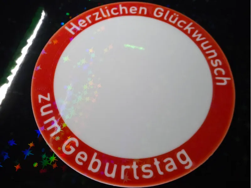 Individuelles Geb. Schild , komplett anpassbar