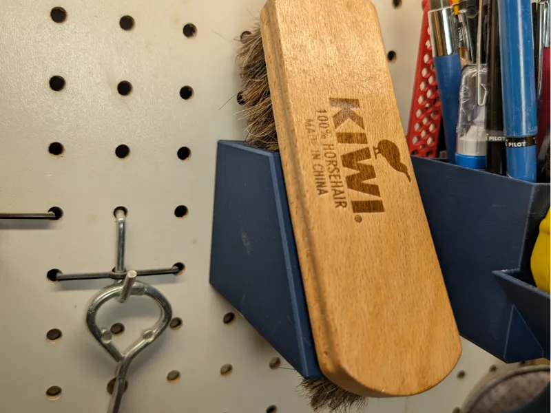 Shine Brush Holder (Pegboard)