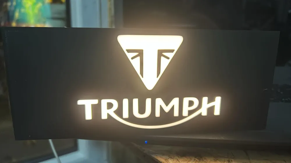 Triumph Led Sign Triumph Led box by Créateur 3D MakerWorld: Download Free 3D Models