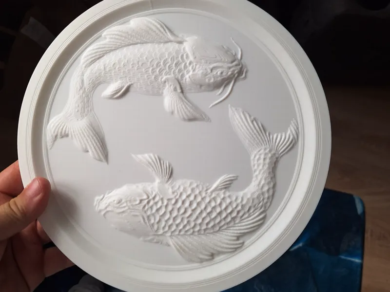 Koi-Fische mit Rahmen zum bemalen