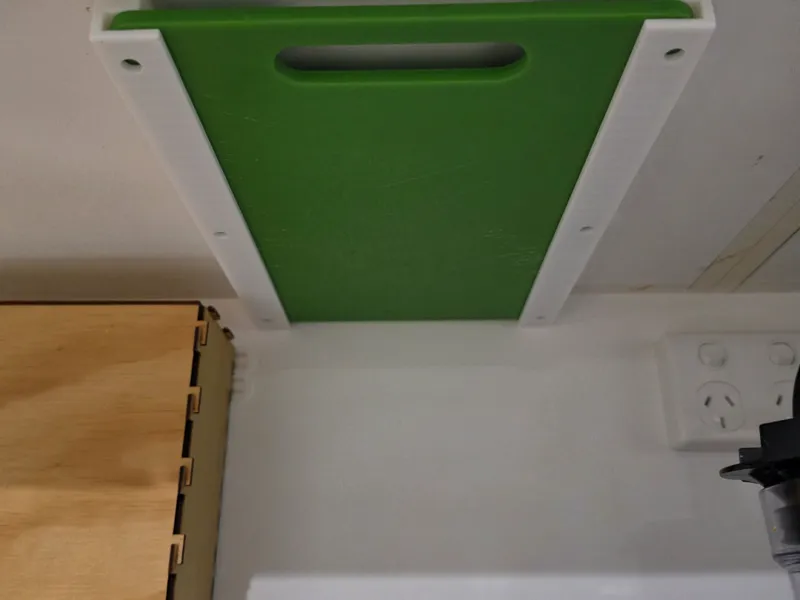 Under shelf sliding storage rails