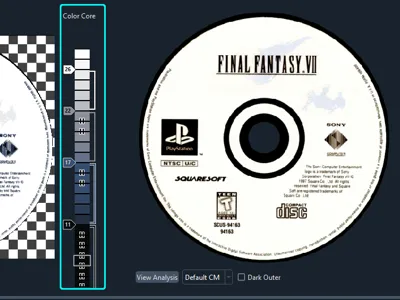 Final Fantasy 7 PlayStation disc Art