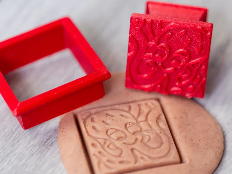 Square Cutter/Stamper Set