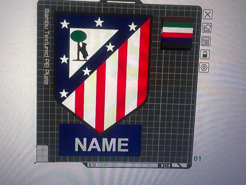 PLACA ESCUDO ATLETICO DE MADRID
