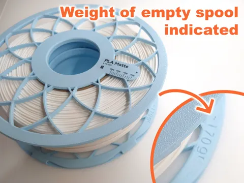 Bambu Refill spool - With internal filament clip! view 3