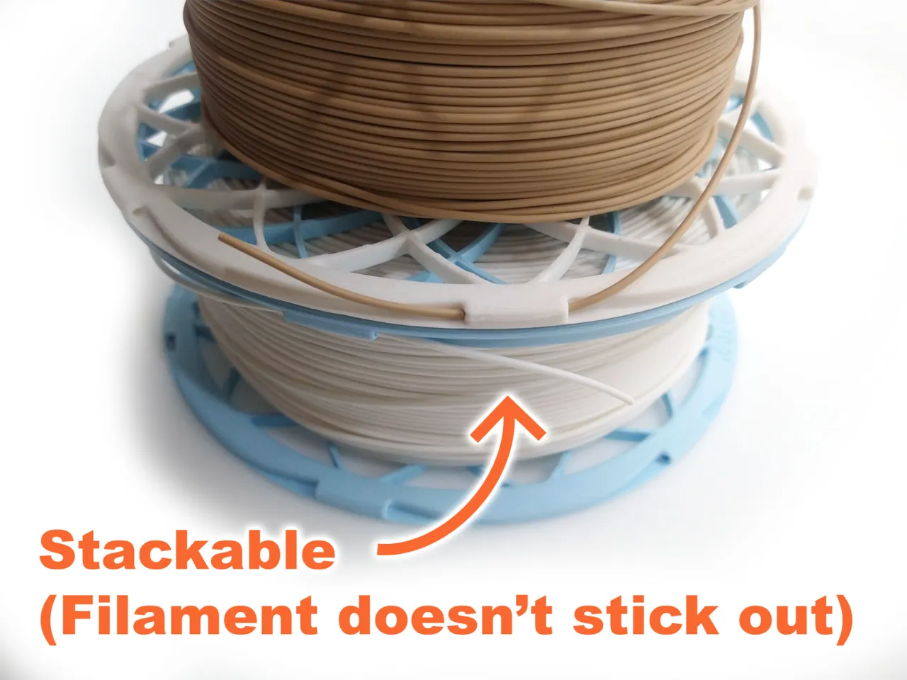 Bambu Refill spool - With internal filament clip! view 2