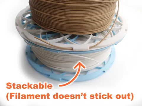 Bambu Refill spool - With internal filament clip! view 2