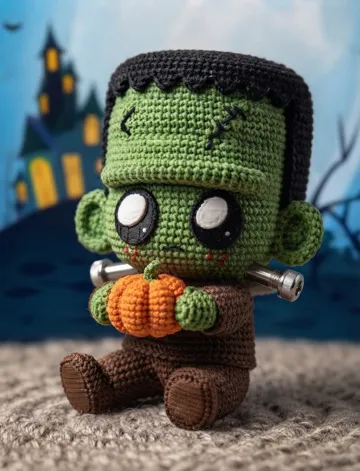 Modelo para impresión 3D: Knitted Halloween Frankenstein — vista de referencia 4