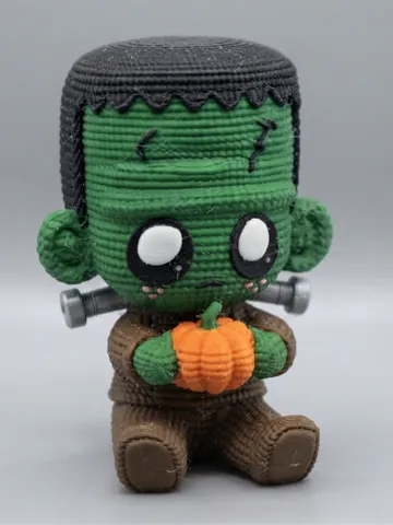 Modelo para impresión 3D: Knitted Halloween Frankenstein — vista de referencia 2