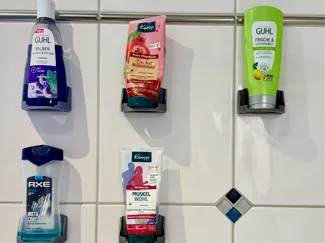 Universal-Halter für Duschgel, Shampoo etc.