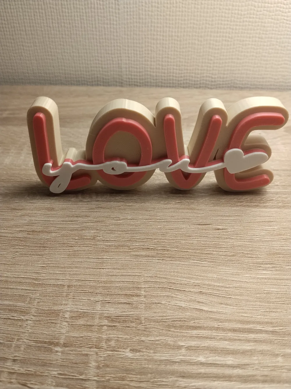 Love You Lettering - Free 3D Print Model - MakerWorld