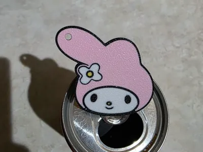 My Melody keychain & soda can tab opener