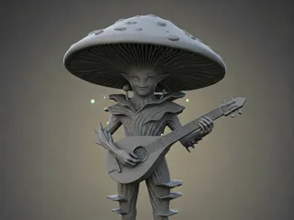 Myconid bloom bard figure