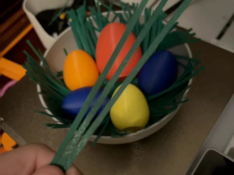Easter basket decorative grass