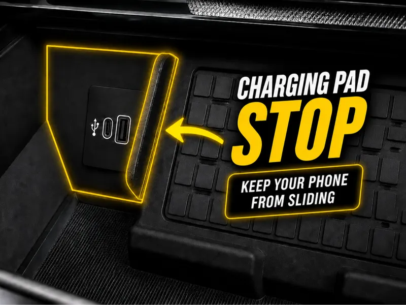 2021-2025 F150 Charging Pad Stop