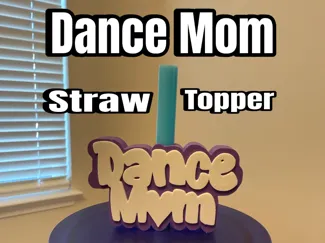 Dance Mom Straw Topper