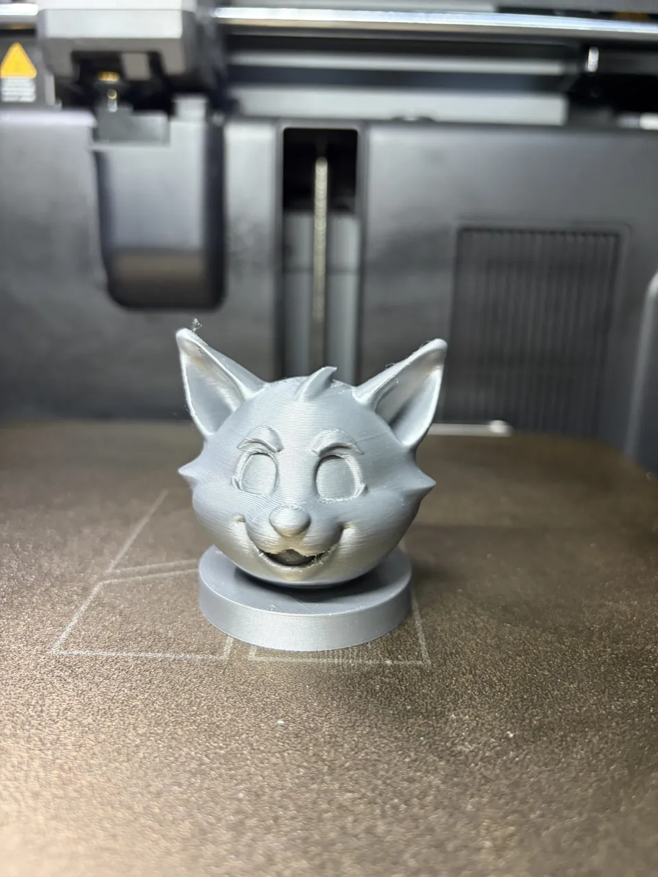 Cute Fox Head-Adorable Fox Bust- 3D Print Model view 2