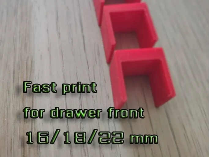 Spacers for mounting the drawer front