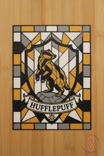 Marco decorativo: Stained Glass - Hufflepuff — vista de referencia 3