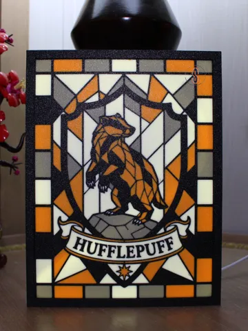 Marco decorativo: Stained Glass - Hufflepuff — vista de referencia 2