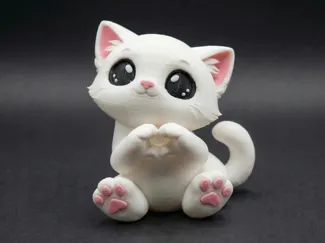 Puppy Cat "Paws Hearts"