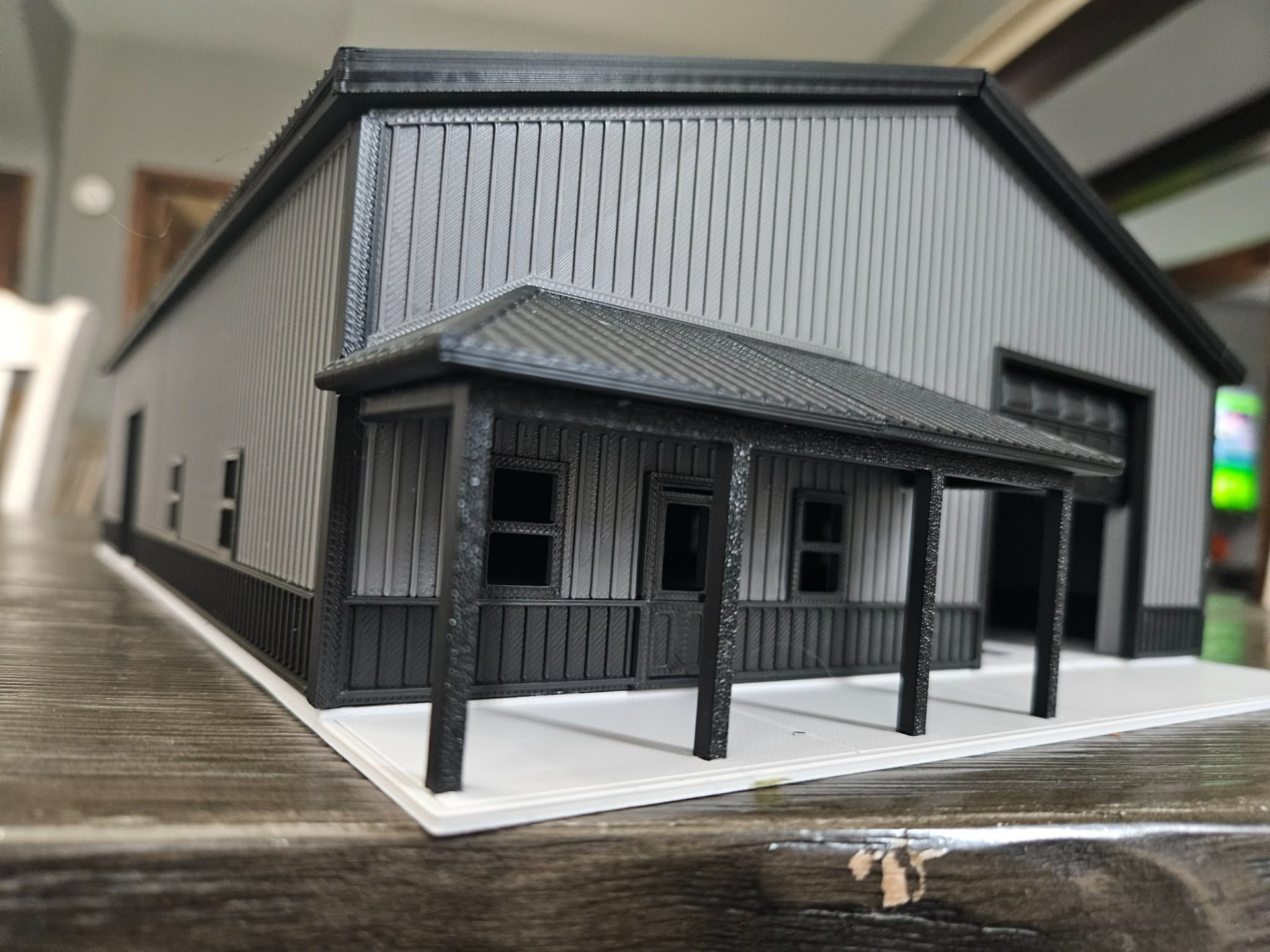 50x72 Garage -1/64 Scale Pole barn -Steel building