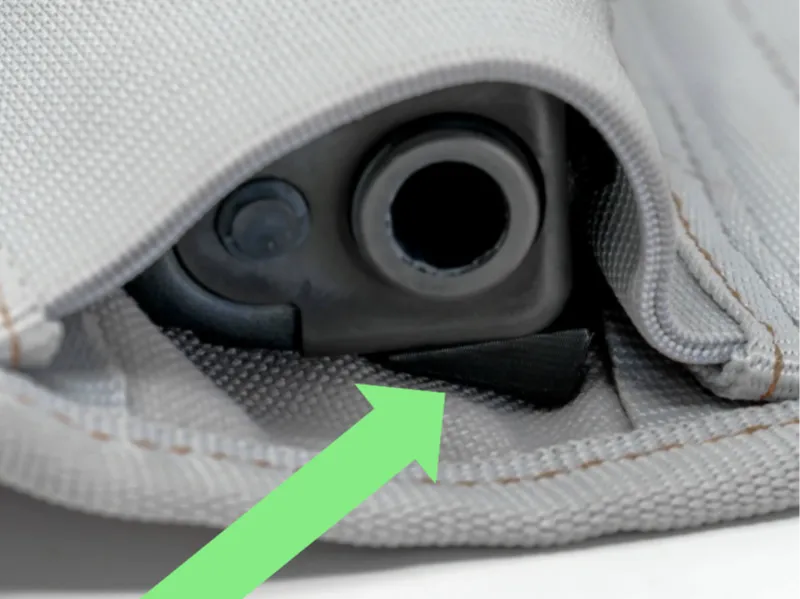 Appendix holster Pistol Grip Minimizing Wedge