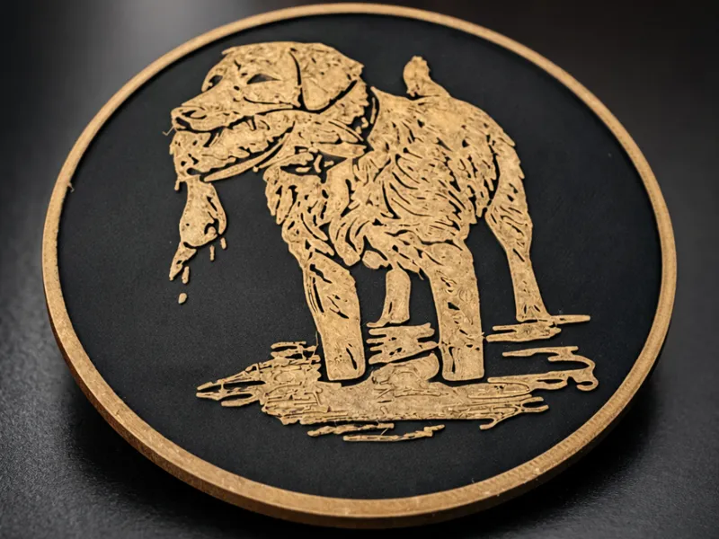 Labrador Holding First Duck Coaster