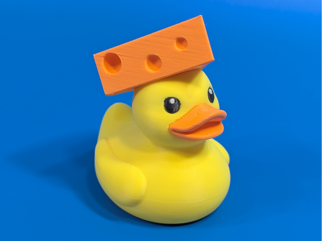 Cheesehead Rubber Duck