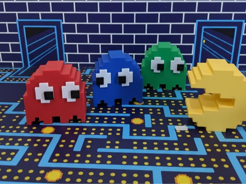 Pac-Man and ghosts