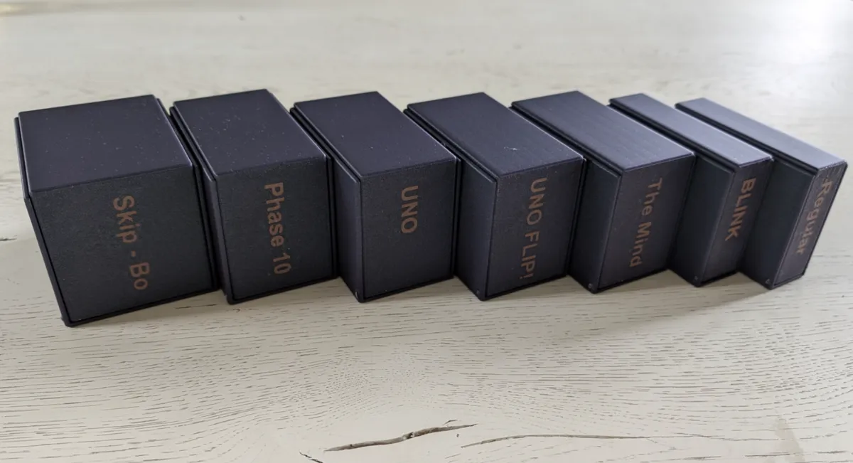 Flipbox for collectible or playing cards - Free 3D Print Model - MakerWorld
