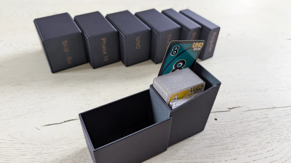 Flipbox for collectible or playing cards - Free 3D Print Model - MakerWorld