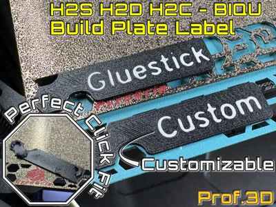 BIQU CryoGrip + PyroGrip Plate Label ⧸ H2S H2D H2C