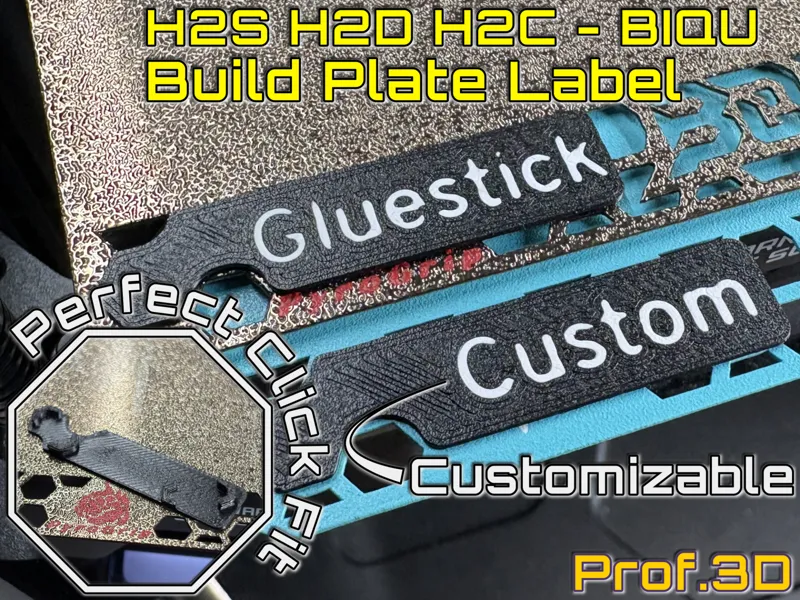 BIQU CryoGrip + PyroGrip Plate Label ⧸ H2S H2D H2C