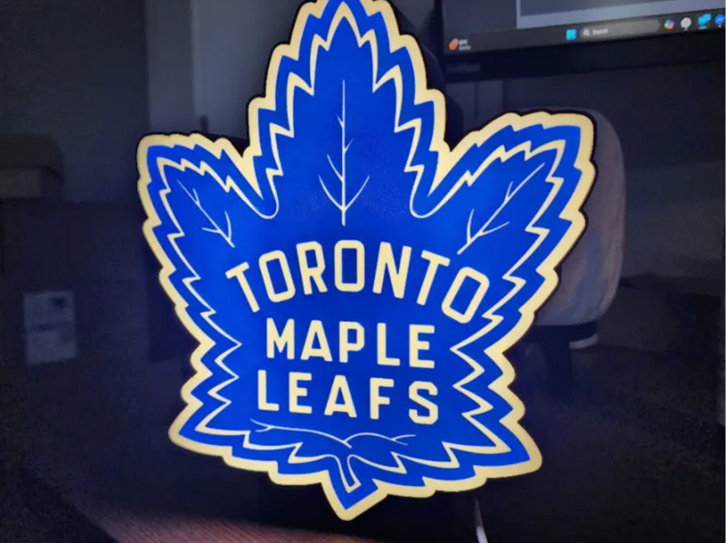 Toronto Maple Leafs LED Lightbox–Hockey Fan