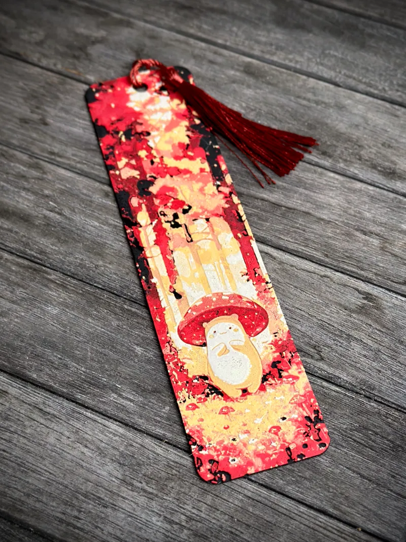 Mushroom Character 1 Bookmark  (4 color)